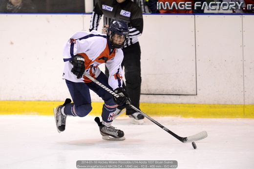 2014-01-18 Hockey Milano Rossoblu U14-Aosta 1037 Bryan Suevo